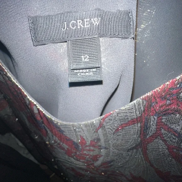 J Crew Metallic silk blousey tank - Picture 2 of 3